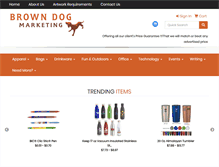 Tablet Screenshot of browndogmarketing.com